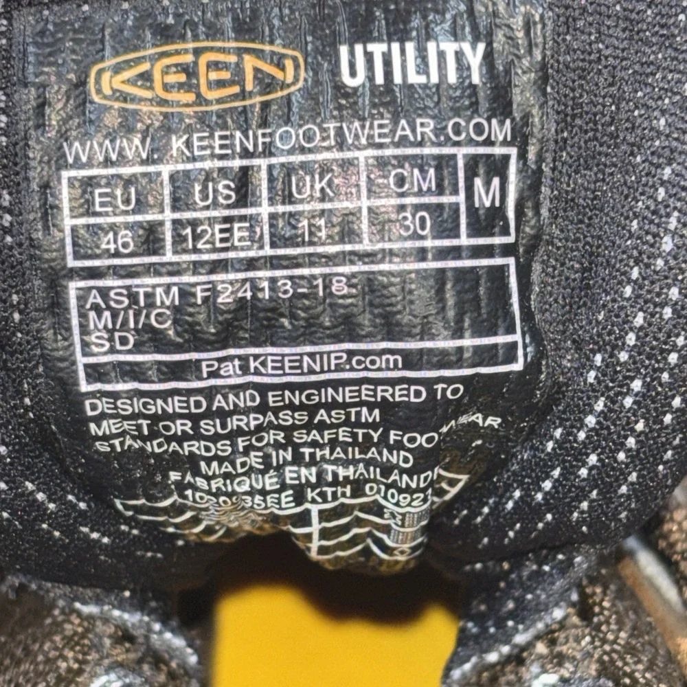 Keen Men's Detroit XT ESD Steel Toe Leather Waterproof Mens Work Shoes Sz12EE